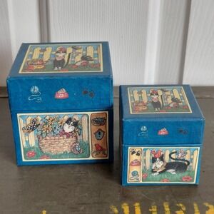 Bobs Boxes Orvilles Adventures Lynn Byerline Tuxedo Cat Nesting Boxes Set of 2